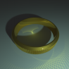 Un anneau en or ciselé