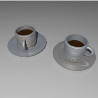 Deux tasses à café