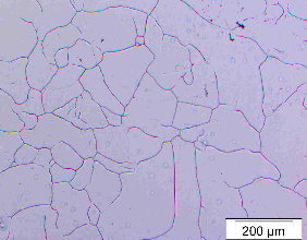 Micrographie Fe - qq ppm de P